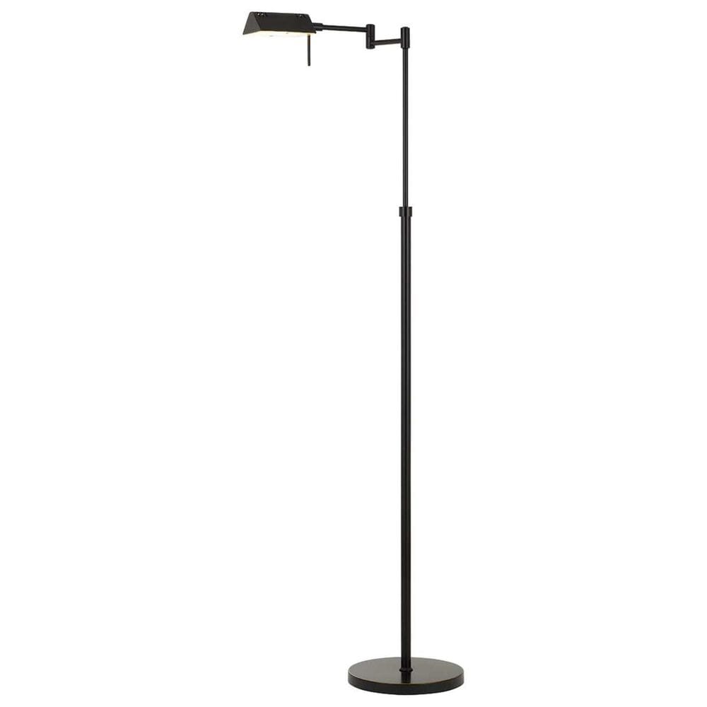Cal Lighting Clemson Swing Arm Adjustable Floor Lamp in Dark Bronze, , large