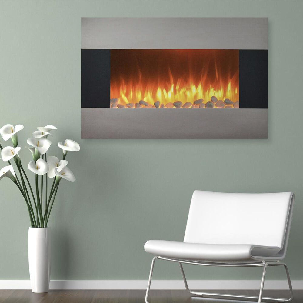 Timberlake 36" Stainless Steel Fireplace, , large