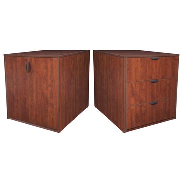 Regency Global Sourcing Legacy Stand Up Back to Back Storage Cabinet & File in Cherry, , large