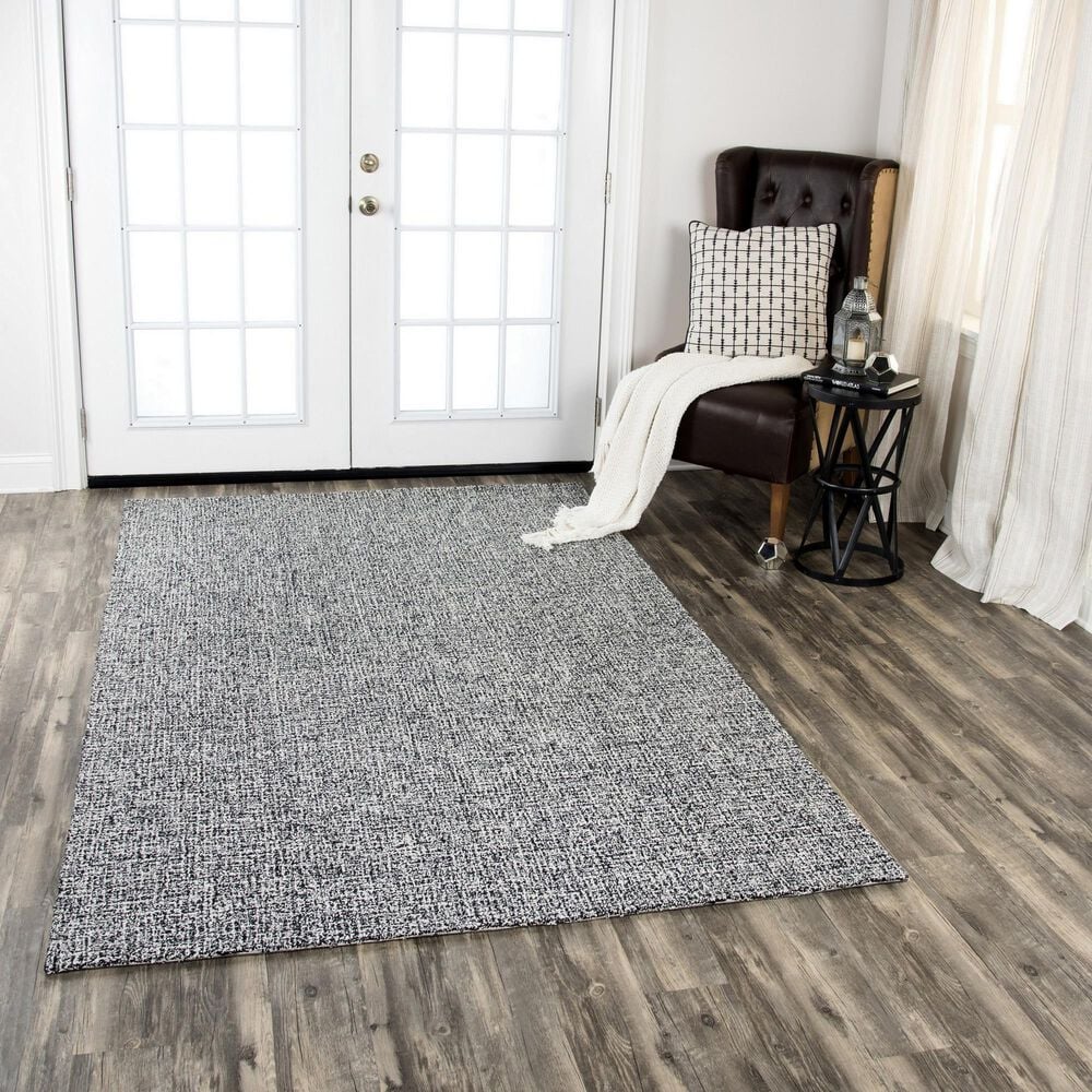 RIZZY Brindleton 10&#39; x 14&#39; Black and White Area Rug, , large
