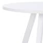 Linon Home Decor Mayfair Round Dining Table in White - Table Only, , large