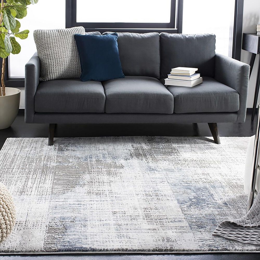 Safavieh Craft CFT874F 12&#39; x 15&#39; Grey and Blue Area Rug, , large