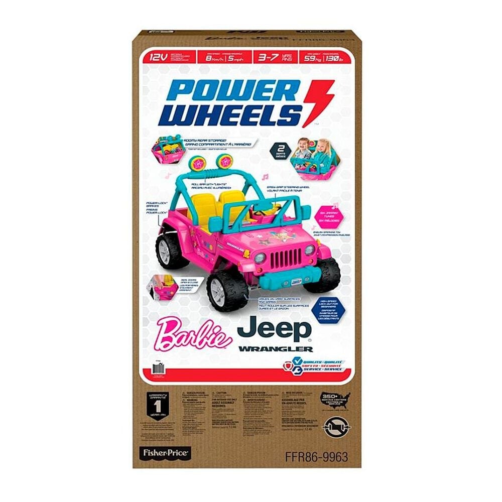 Fisher-Price Power Wheels Barbie Jeep Wrangler, , large