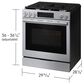 Samsung Bespoke 6.0 Cu. Ft. Smart Slide-In Gas Range with Illuminated Precision Knobs in Stainless Steel, , large