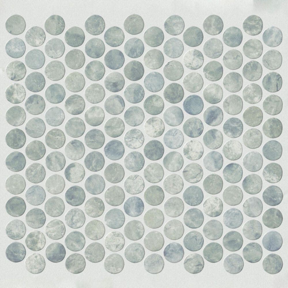 Shaw Embrace Ocean Wash 10.63" x 11.88" Glass Mosaic Sheet, , large