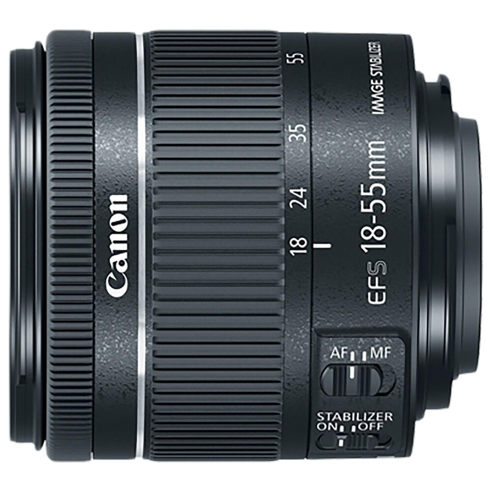 Canon EF-S 18-55mm f/4-5.6 IS STM Zoom Lens in Black, , large