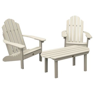 Highwood USA Classic Westport 2 Adirondack Chairs and Conversation Table in Eucalyptus, , large