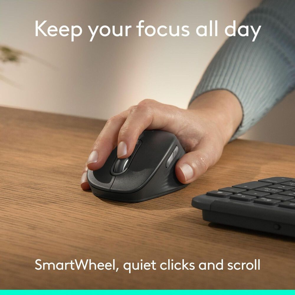 Logitech Signature Comfort Wireless Mouse in Off-White, , large