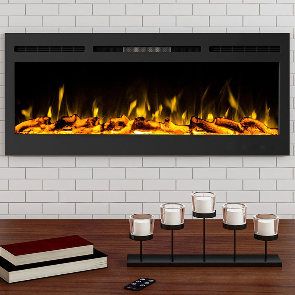 Timberlake Hastings Home 50&quot; Electric Wall Fireplace in Black, , large