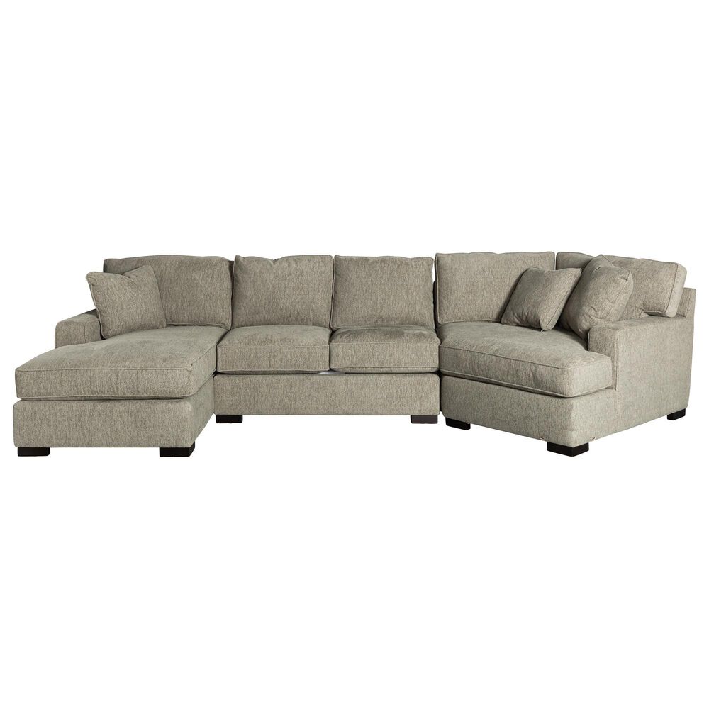 Fulton Home Amari Collection Sectional in Pewter, , large