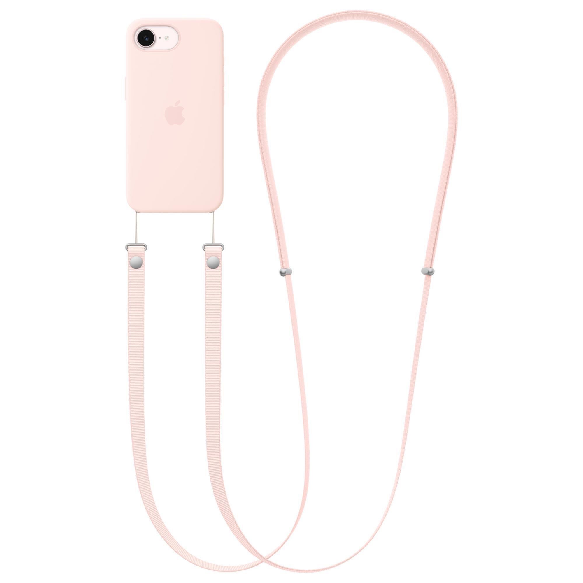 Apple Crossbody Strap in Soft Pink