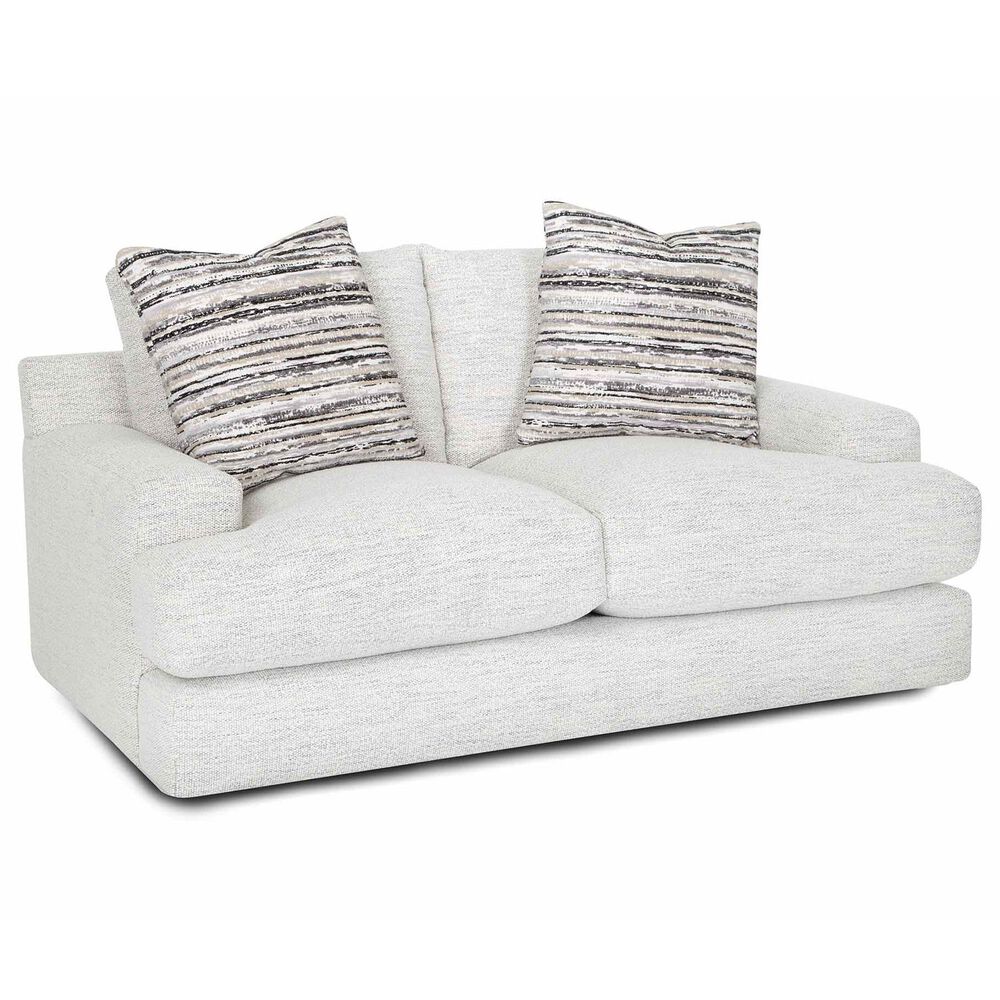 Moore Furniture Surrey Stationary Loveseat in Merino Cotton, , large