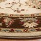Safavieh Lyndhurst LNH555 5"3" Round Ivory and Brown Area Rug, , large