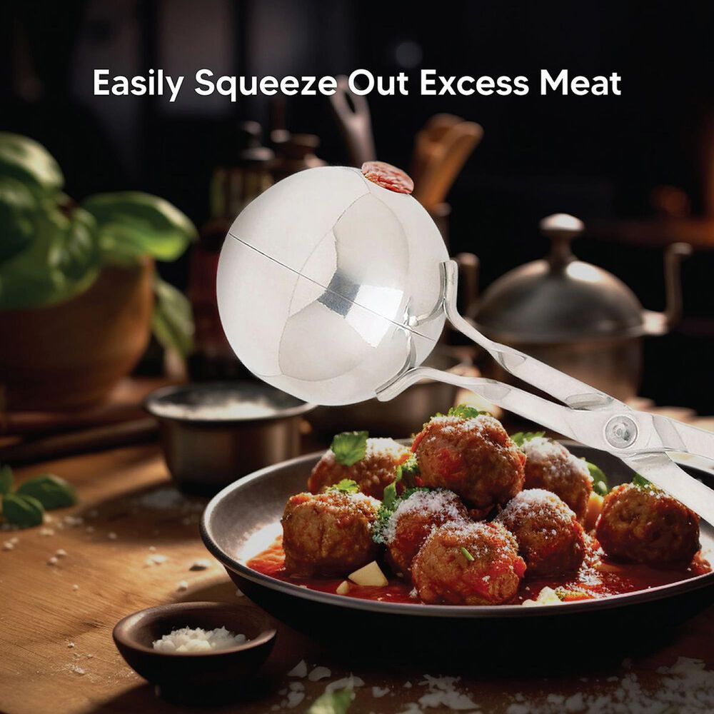 HIC Kitchen Meat Baller in Silver, , large