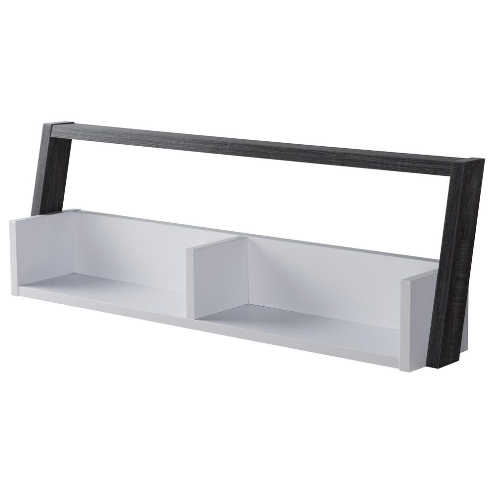 Furniture of America Friedman 2-Piece Entertainment Center in White and Gray, , large