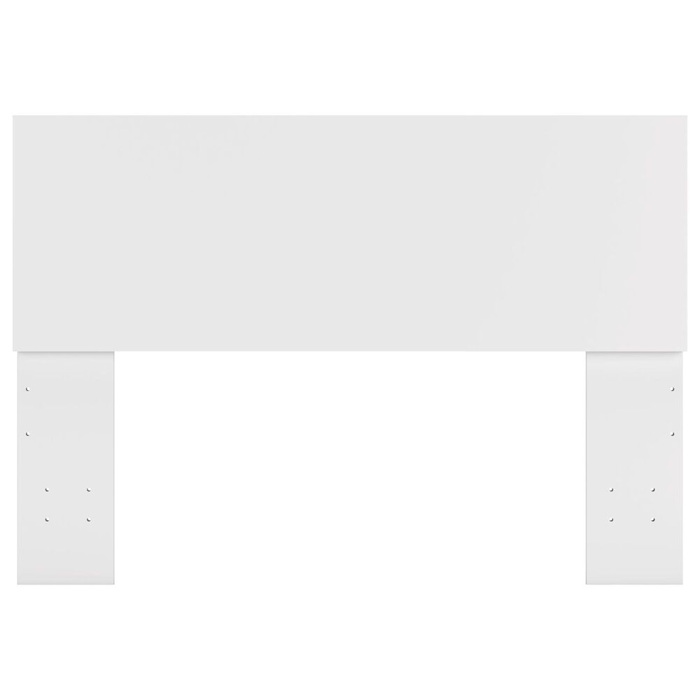 Ashley Onita Full Panel Platform Bed with 2 Side Storage in White, , large
