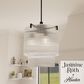 Hunter Ontario Jasmine Roth 3-Light Pendant in Matte Black, , large