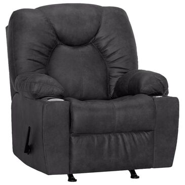 Moore Furniture Cranden Rocker Recliner with Wireless Charger in Holden Steele, , large