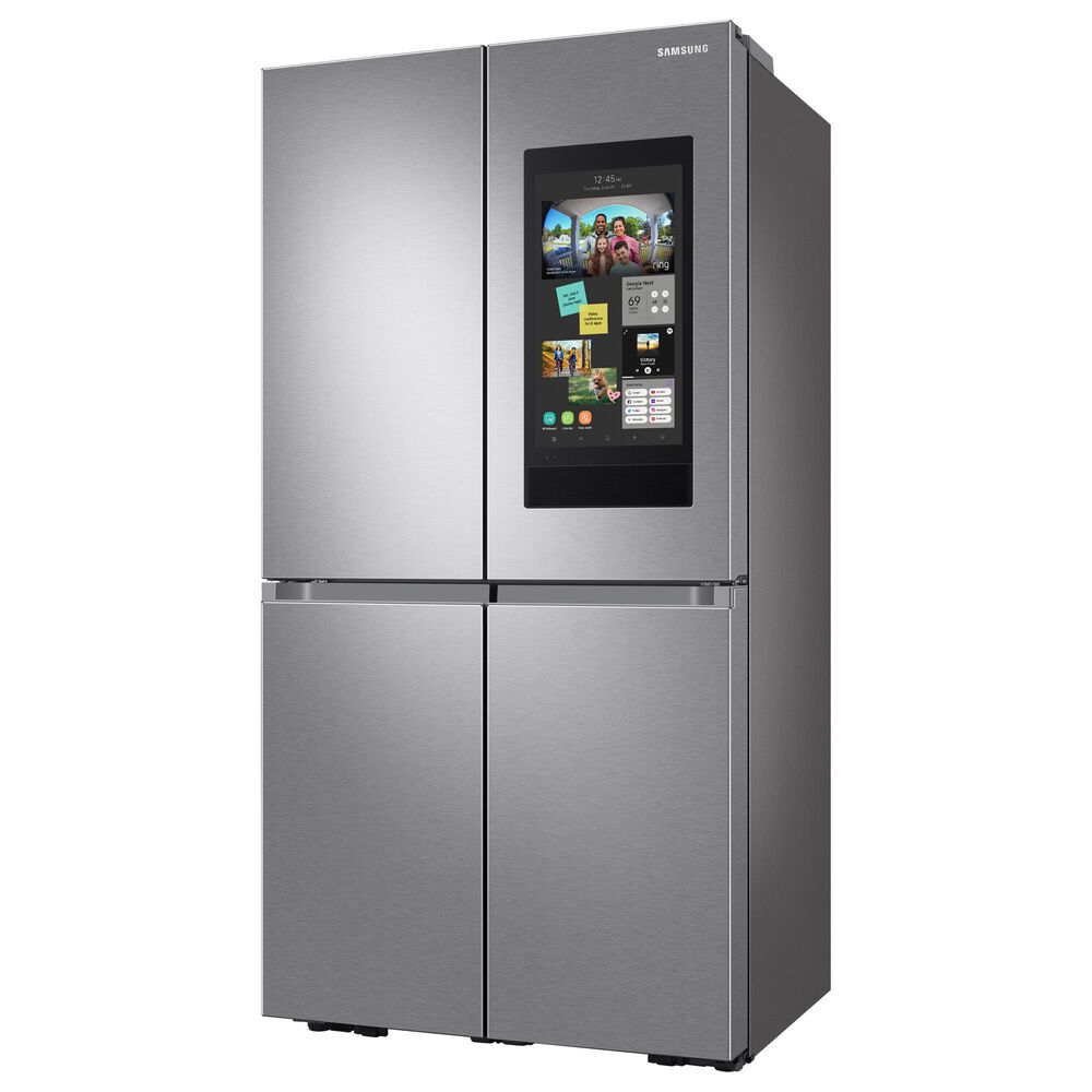 Samsung 22 5 Cu Ft Counter Depth 4 Door Flex French Door Refrigerator With Family Hub In Stainless Steel Nebraska Furniture Mart