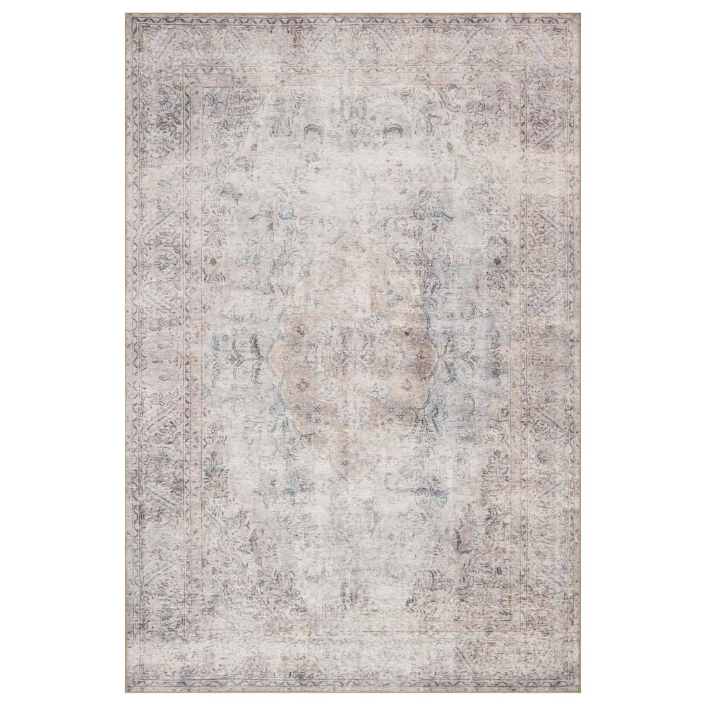 Loloi Loren LQ-04 5" x 7"6" Silver and Slate Area Rug, , large
