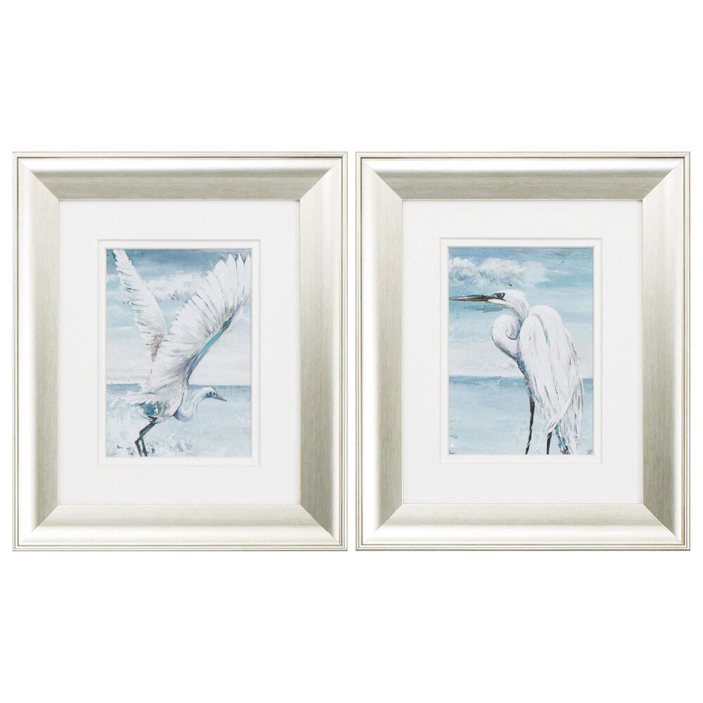 Propac "Beach Heron" Wall Art in Turquoise (Set of 2), , large