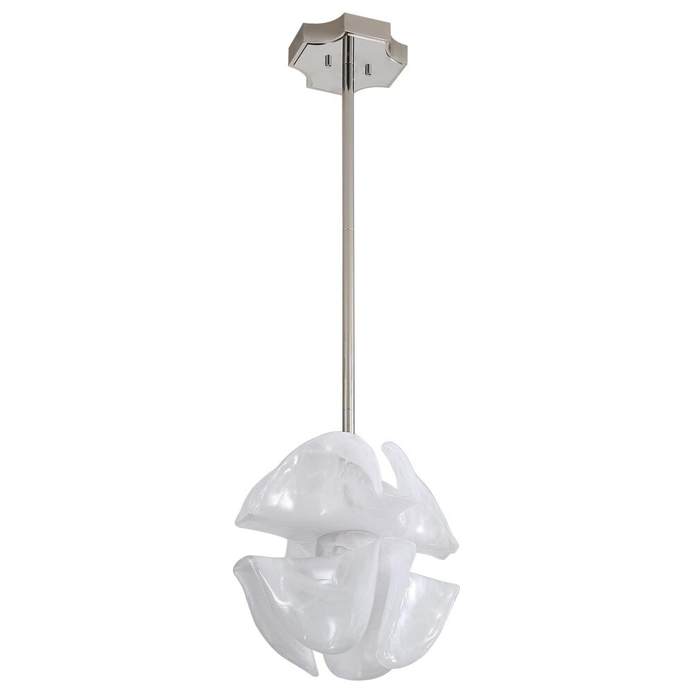 Golden Lighting Glacier 2-Light Pendant in Polished Nickel, , large