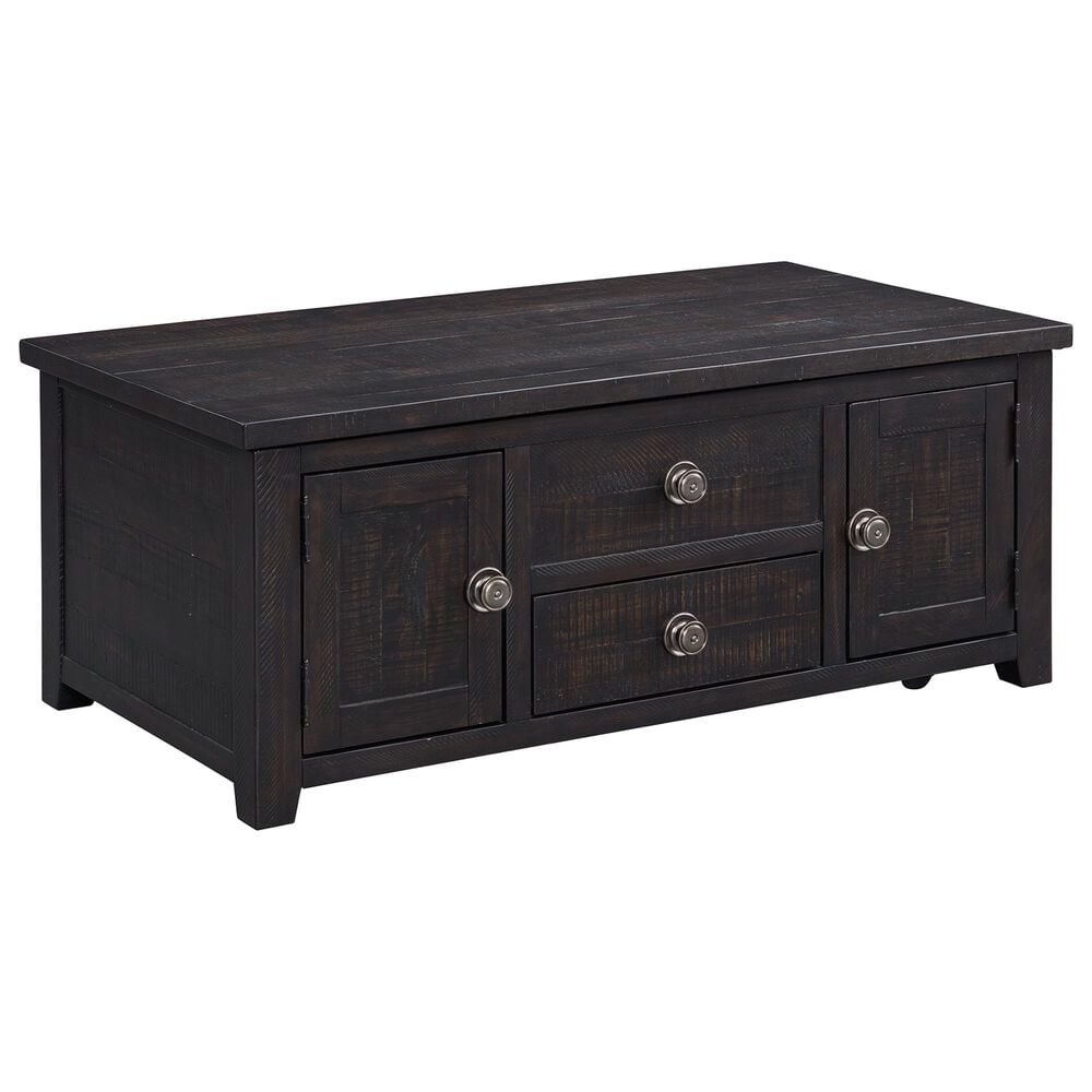 Mayberry Hill Kendyl 2-Drawer Coffee Table with Lift Top in Espresso, , large