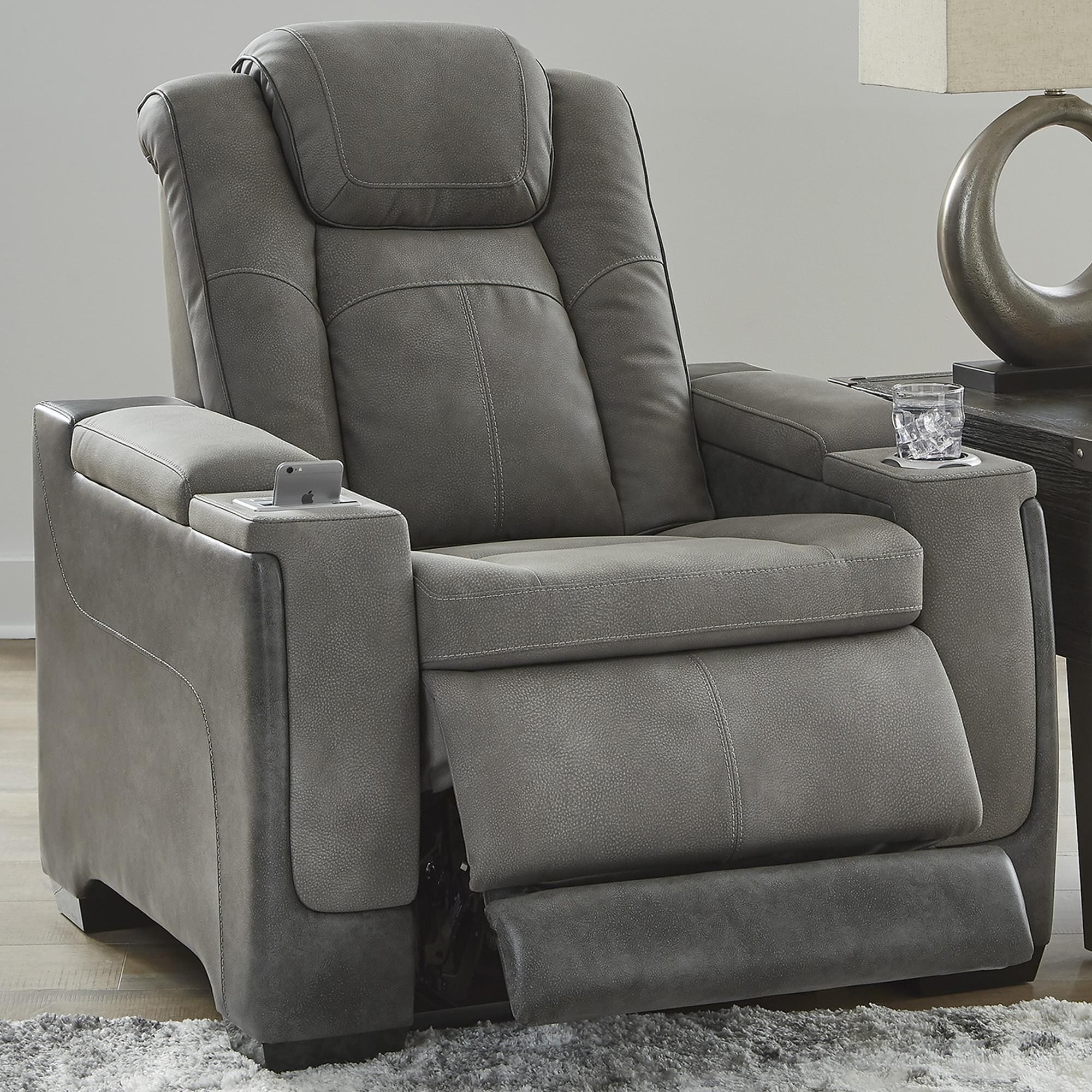 Ashley Next-Gen DuraPella Power Recliner in Slate