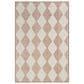 Nourison Positano Geometric Beige 4" x 6" Indoor/Outdoor Area Rug, , large