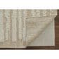 Feizy Ashby Striped 2" x 3" Ivory and Beige Area Rug, , large