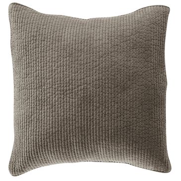 HiEnd Accents Taupe Velvet Euro Sham, , large