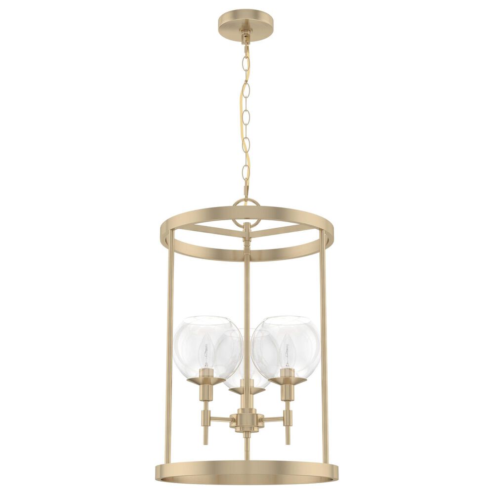 Hunter Xidane 3-Light Foyer Lantern in Alturas Gold, , large