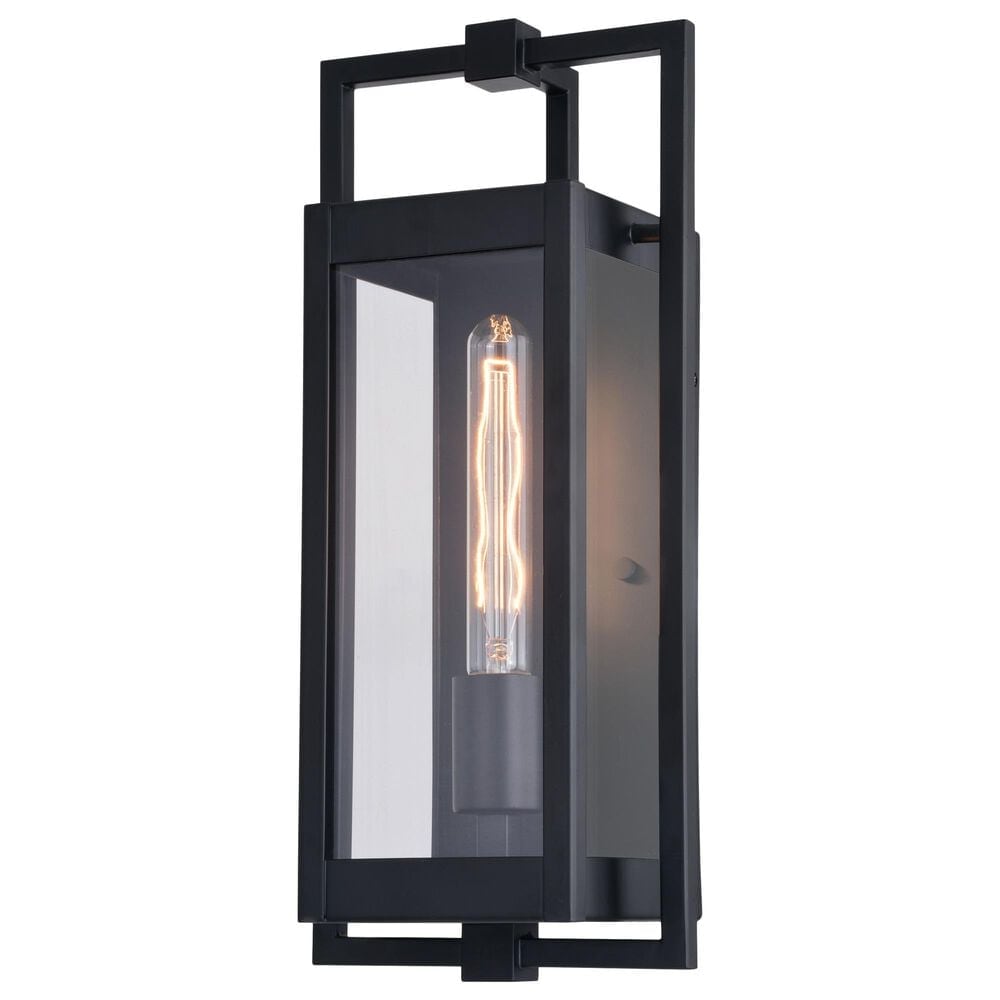 Vaxcel Sheridan 1-Light Outdoor Wall Sconce in Matte Black, , large