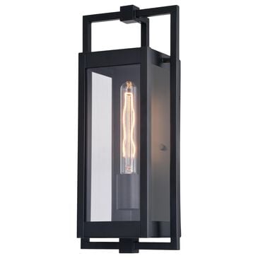 Vaxcel Sheridan 1-Light Outdoor Wall Sconce in Matte Black, , large