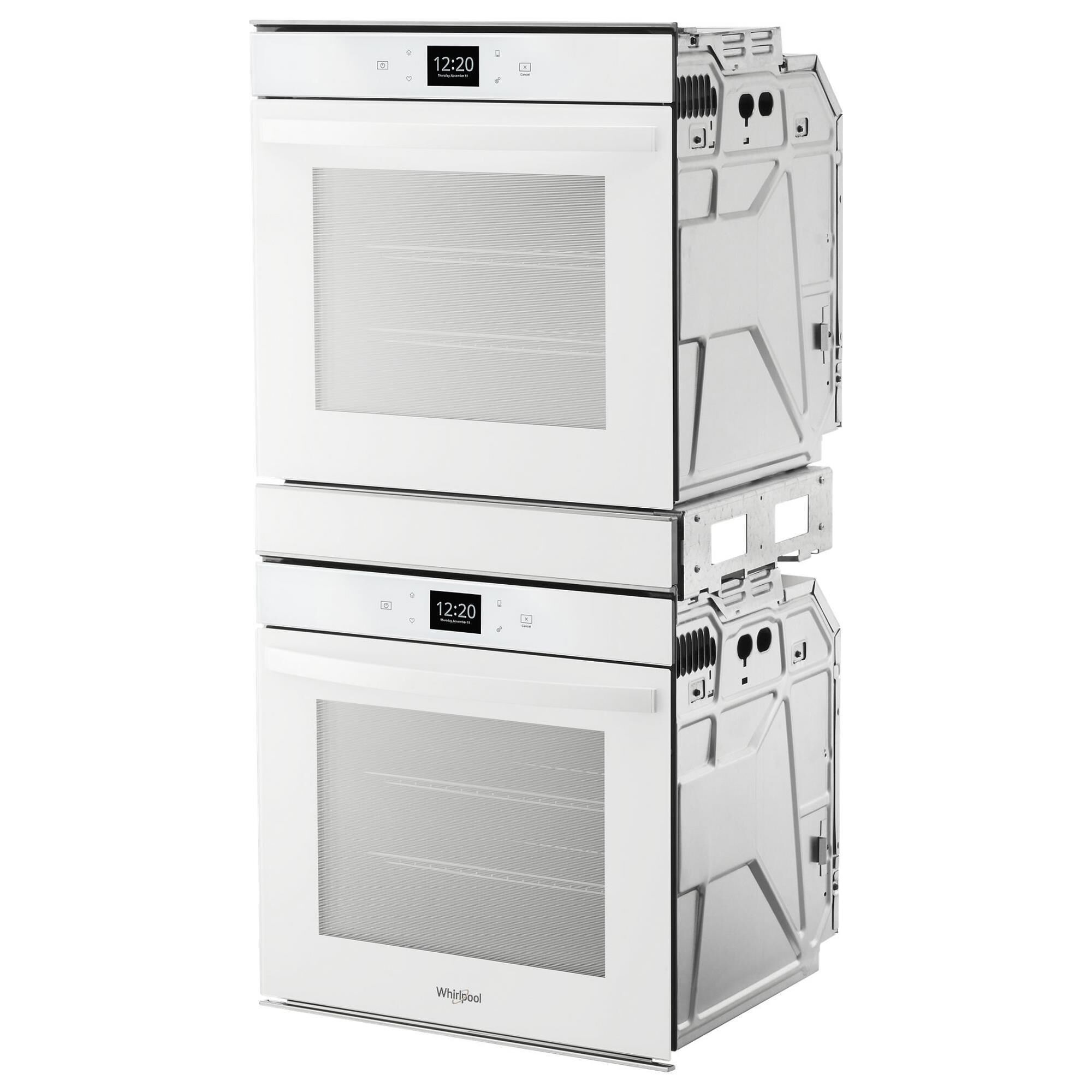 Whirlpool white store double oven