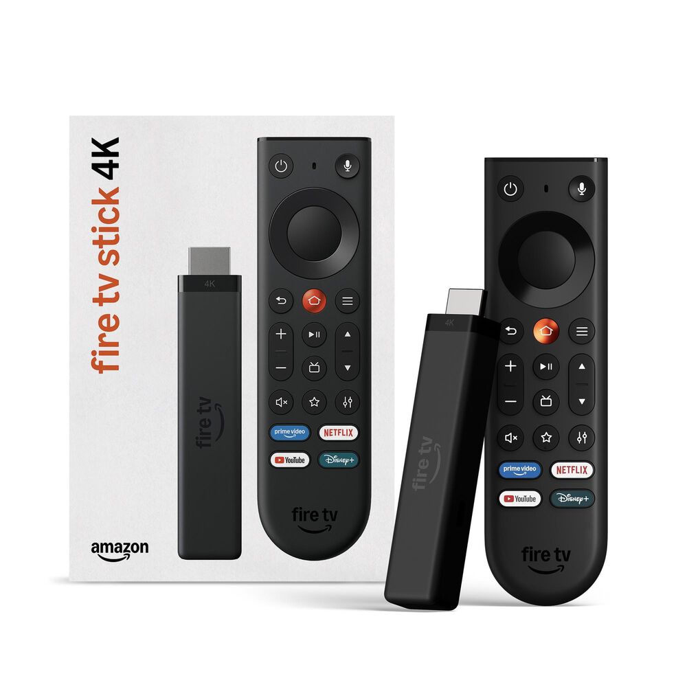 Amazon Fire TV Stick 4K (Newest Model), simple 4K streaming, new Fire TV Remote, all your apps in one place, free & live TV, find shows faster with Alexa+, , large
