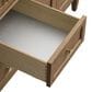 James Martin Brittany 72" Double Bathroom Vanity in Pecan with 3 cm Carrara Marble Top and Rectangular Sinks, , large