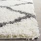 Safavieh Dallas Shag SGD257H-10 10" x 14" Ivory/Dark Grey Area Rug, , large