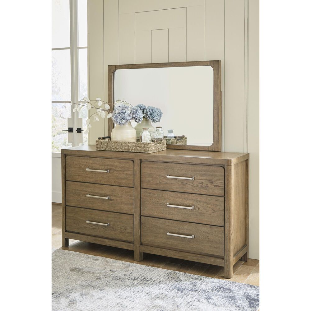 Millenium Cabalynn Dresser Mirror in Light Brown, , large