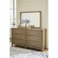Millenium Cabalynn Dresser Mirror in Light Brown, , large