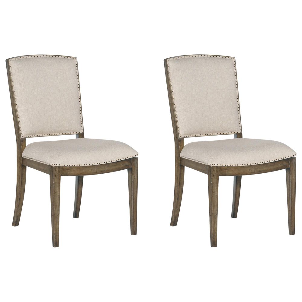 Hooker Furniture Sundance Carved Back Side Chair in Cliffside (Set of 2), , large