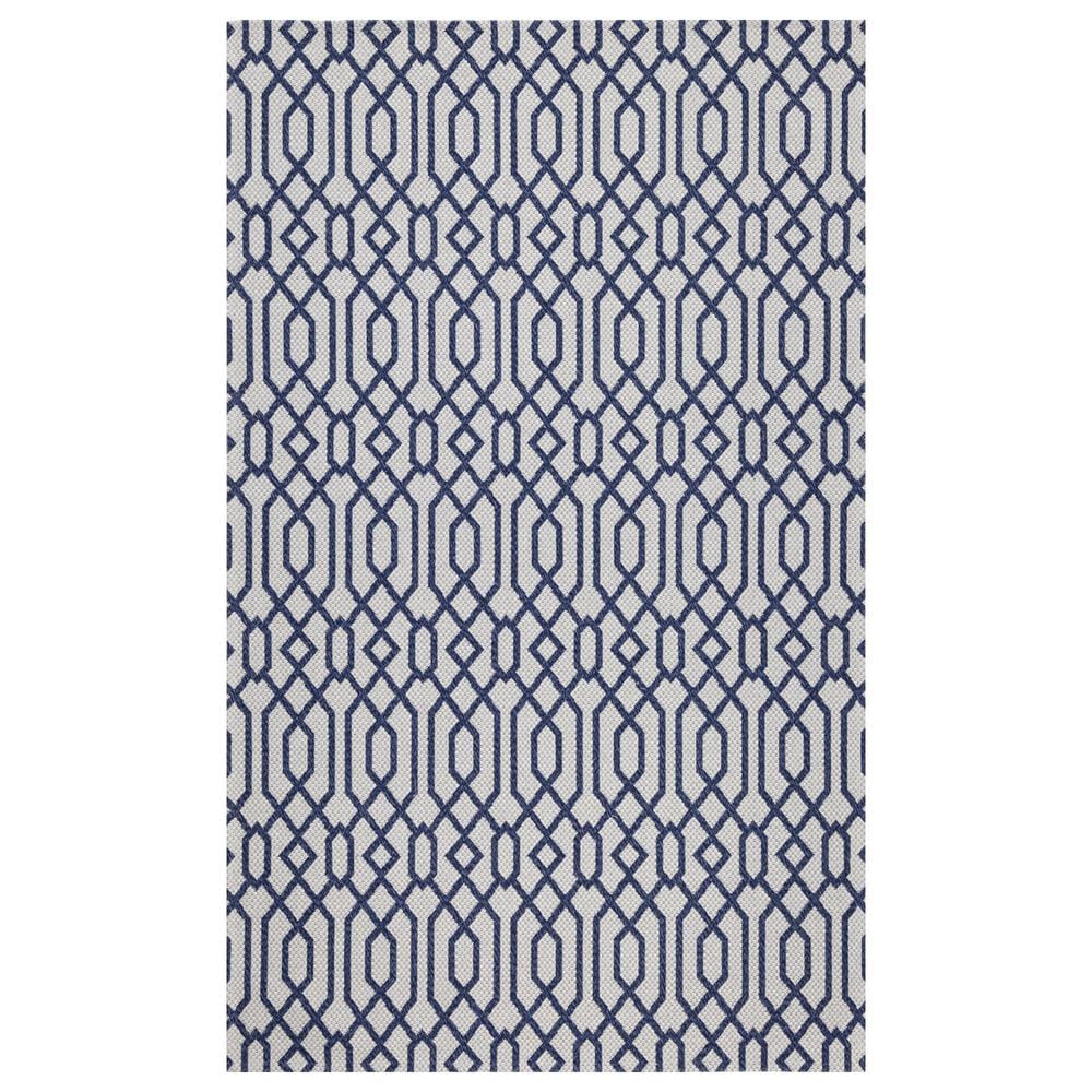 Safavieh Martha Stewart Cotton MSR421M 6"7" x 9" Blue and Grey Area Rug, , large