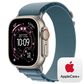 Apple Watch Ultra 3 (GPS+Cellular) 49mm Titanium Case with Light Blue Alpine Loop - Medium in Natural and 2-Year AppleCare+, , large