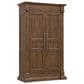 Hooker Furniture Driftwood 2-Door Wardrobe in Worn Saddle, , large