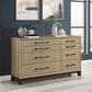 Emerald Home Furnishings Sutton Place 8-Drawer Dresser in Caramel and Cocoa Brown, , large