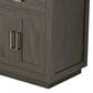 Lexora Home Abbey 72" Double Bathroom Vanity in Brown Oak with 2 cm White Cultured Marble Top and Rectangular Sinks, , large