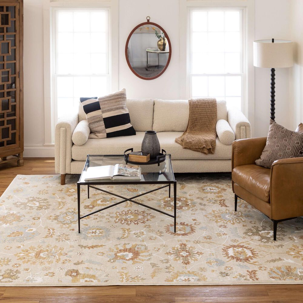 Karastan Windemere Beige 6'6" x 9'10" Area Rug, , large