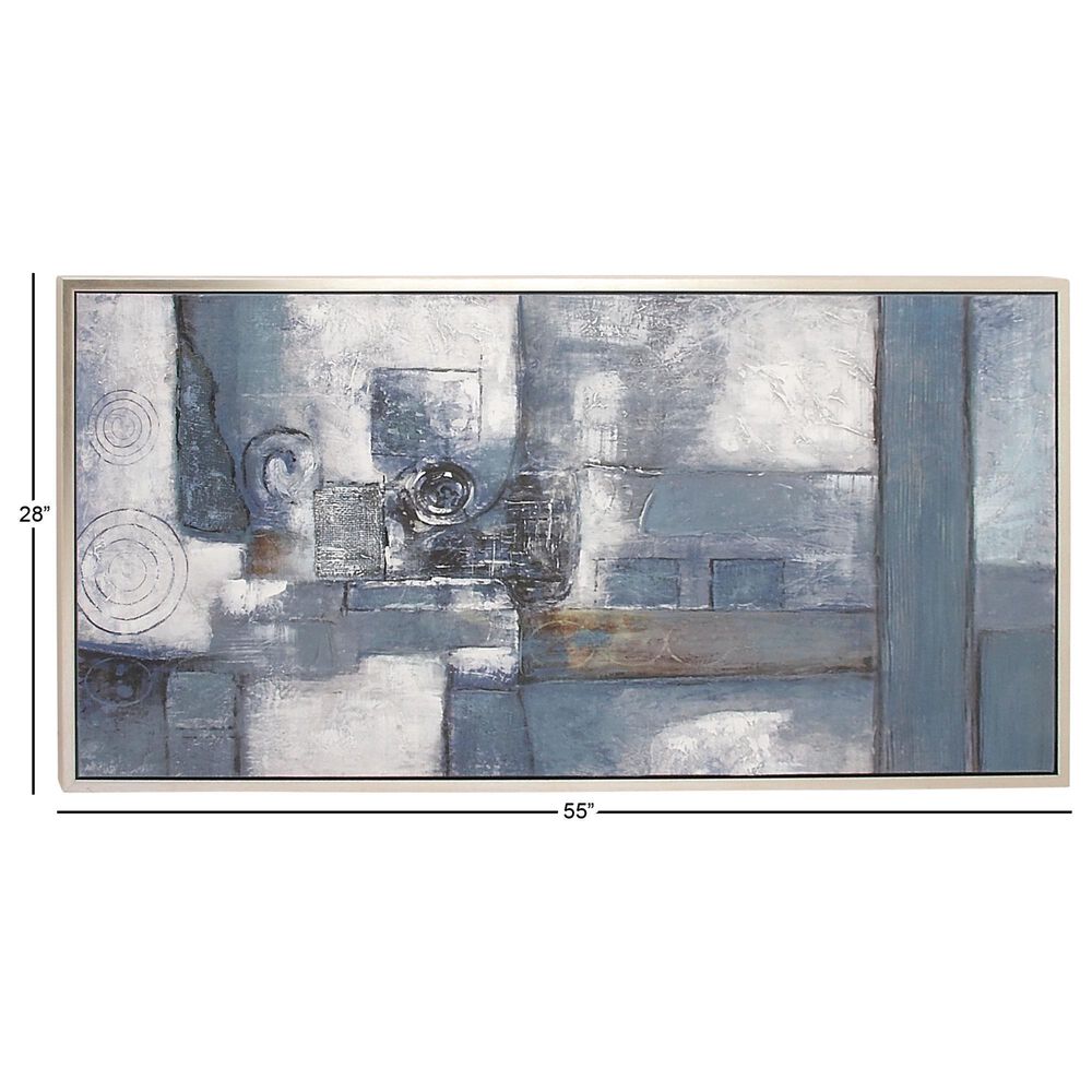 Maple and Jade 28&quot; x 55&quot; Abstract Wall Art in Neutral Gray, , large