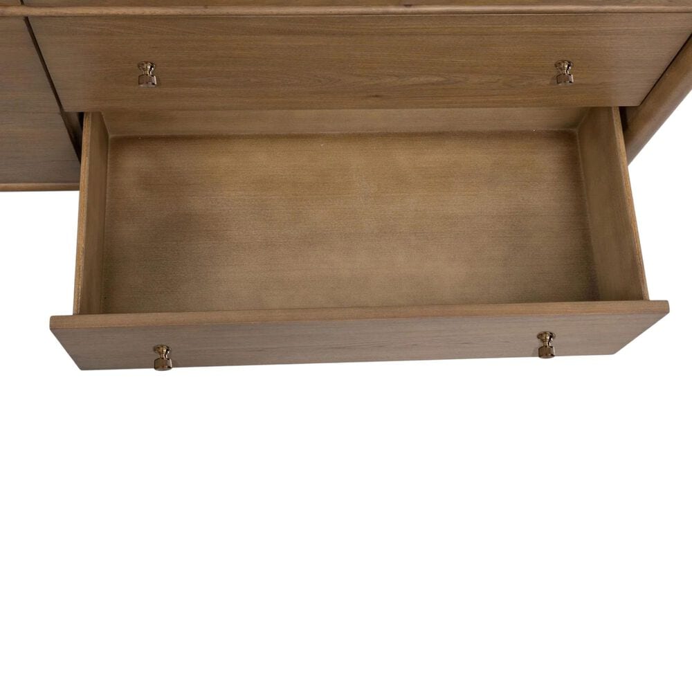 Urban Home Whitmore 6 Drawer Dresser and Mirror in Brown, , large