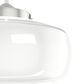 Hunter Saddle Creek 16" 1-Light Pendant with White Shade in Brushed Nickel, , large
